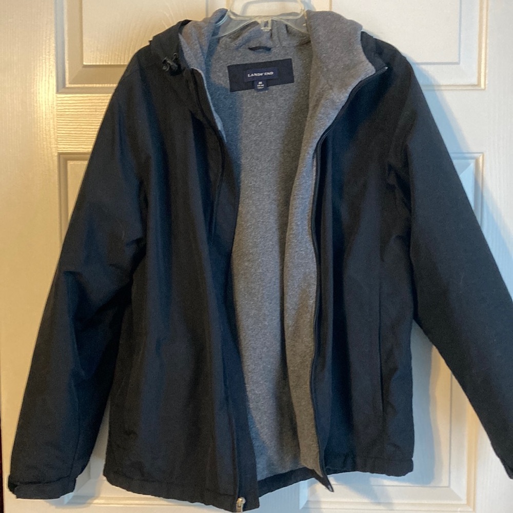 Lands End fleece-lined jacket